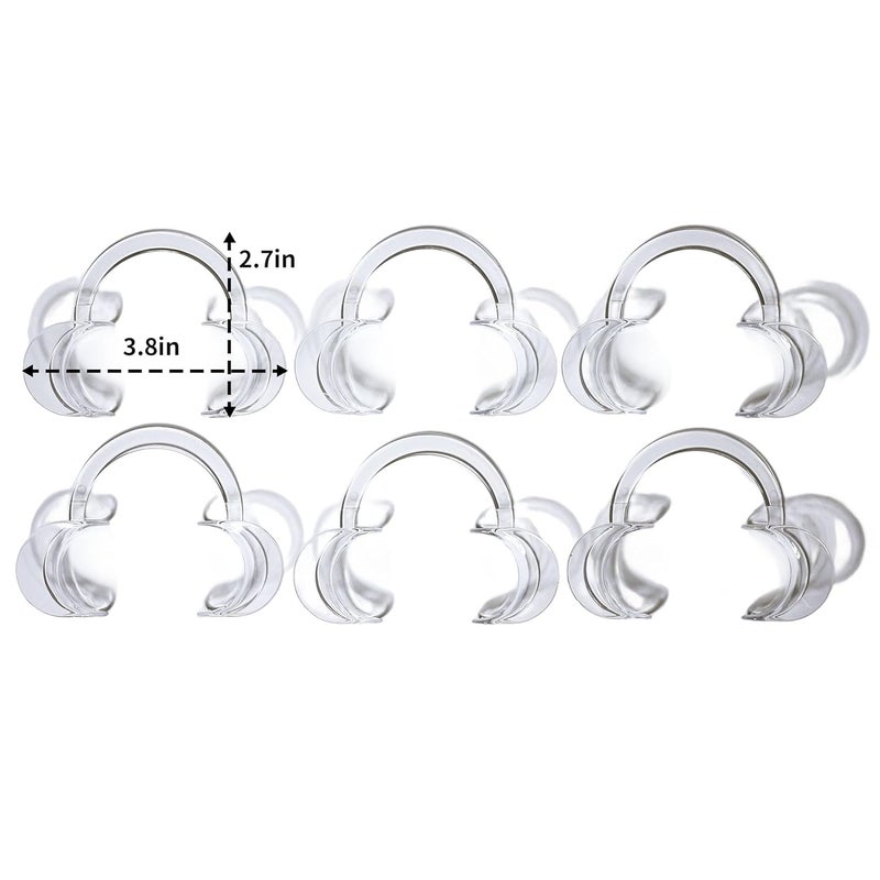 FAQQI 10 PCS Mouth Openers for Speak Out Game Mouthpieces,Dental Cheek Retractor Mouth Opener,Standard Dental Mouth Opener- Cheek and Lip Retractor,Includes 4 Mouthpieces for Kids, 6 Mouthpieces for Adults - Image 2